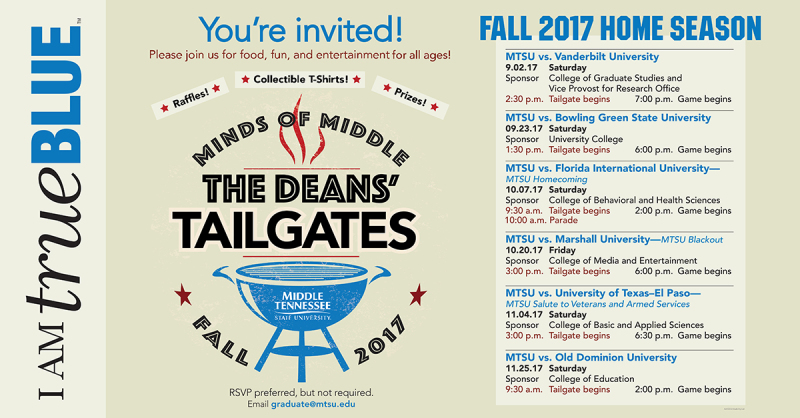 Inaugural 'Minds of Middle' tailgating showcases graduate programs