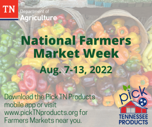 August 7-13 Marks National Farmers Market Week