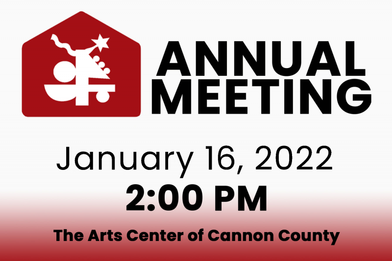 Arts Center Announces Annual Meeting Postponed Until January 23rd